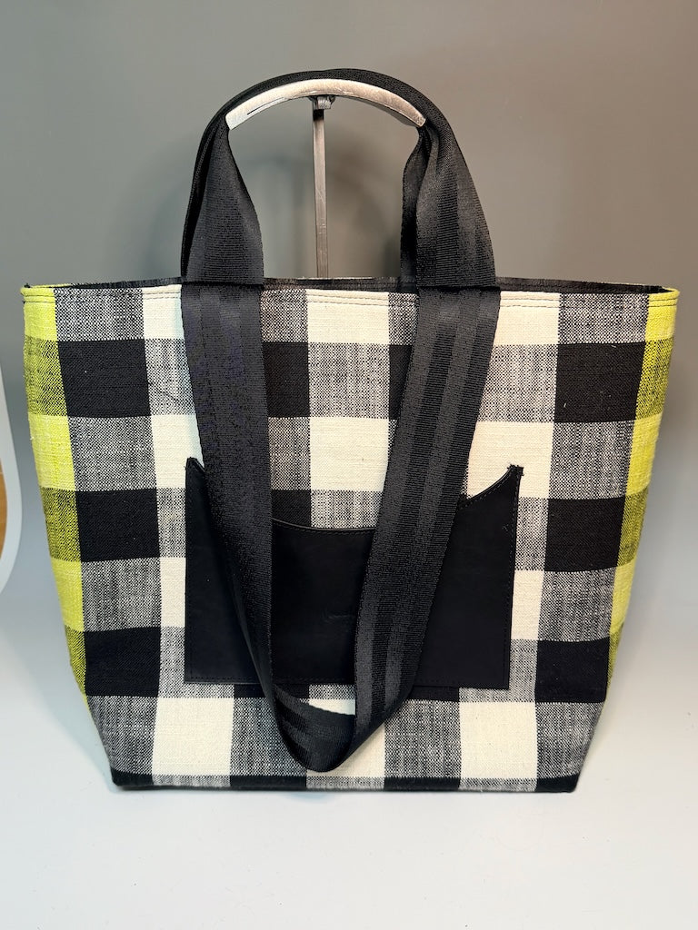 CAPRIS TOTE WIDE CHECK - NH210