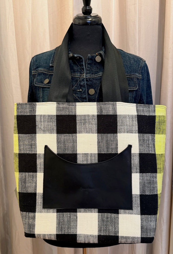 CAPRIS TOTE WIDE CHECK - NH210