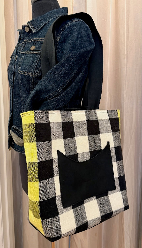 CAPRIS TOTE WIDE CHECK - NH210