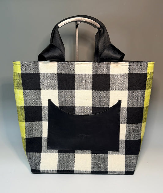 CAPRIS TOTE WIDE CHECK - NH210
