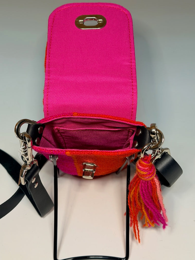 VINTAGE WOVEN TAPESTRY PHONE BAG - NH214