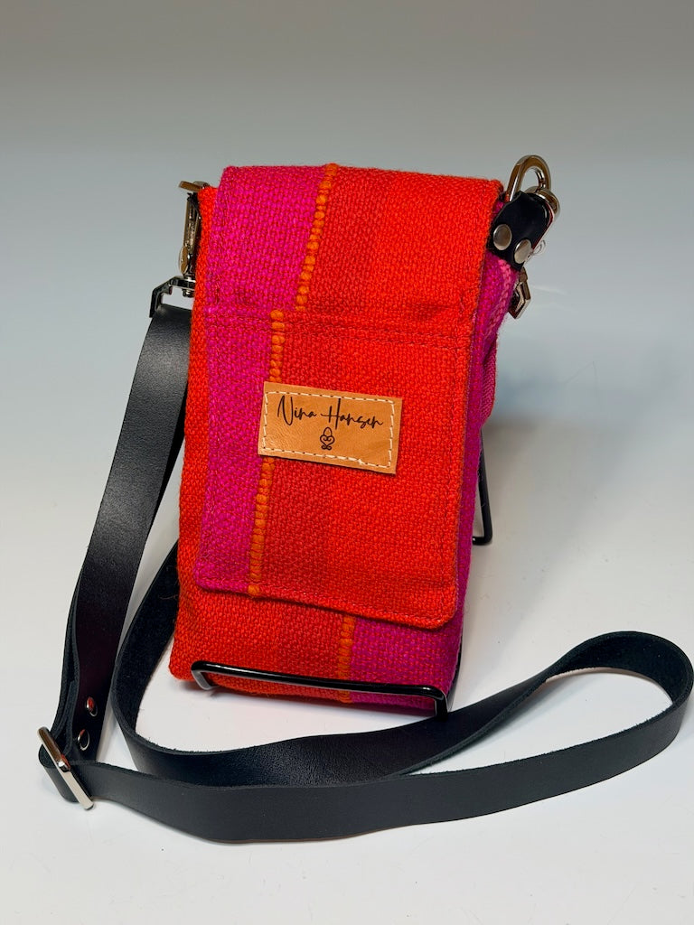 VINTAGE WOVEN TAPESTRY PHONE BAG - NH214