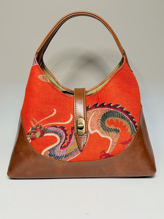THE TRUDY TOTE - ORANGE DRAGON - NH224