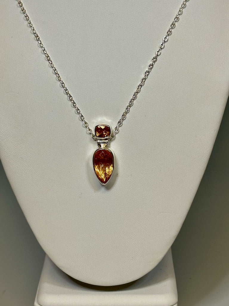 Imperial Topaz sterling store silver Necklace