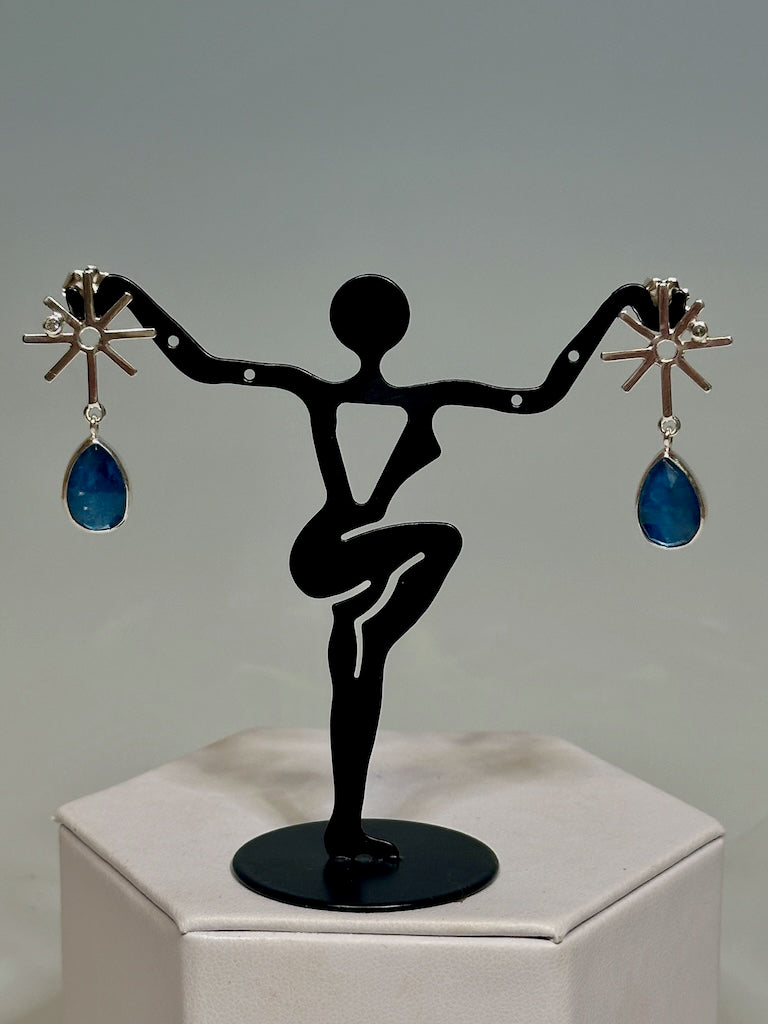 APATITE AND WHITE ZIRCON EARRINGS NM654E