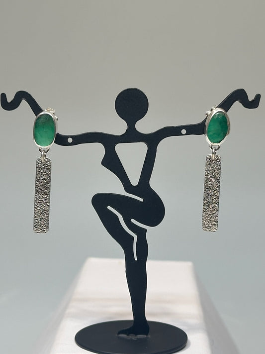 EMERALD DANGLE EARRINGS NM681E