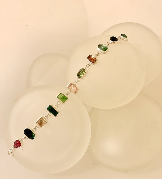 MULTI COLOR TOURMALINE BRACELET NM709B