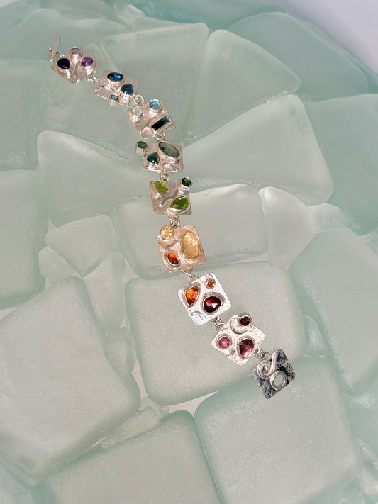 MULTI SEMIPRECIOUS STONE BRACELET NM747B