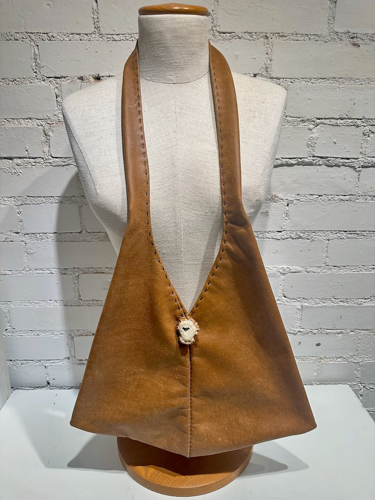 MISS "T" TOTE IN BROWN BUTTER SOFT LEATHER PB113