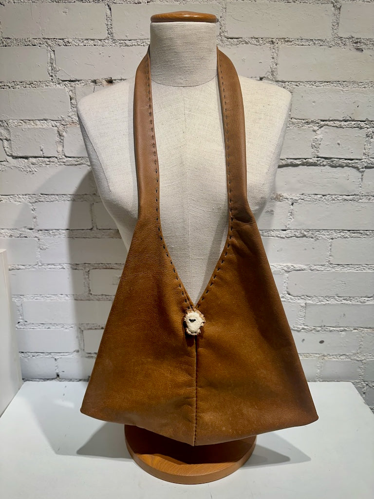 MISS "T" TOTE IN BROWN BUTTER SOFT LEATHER PB113