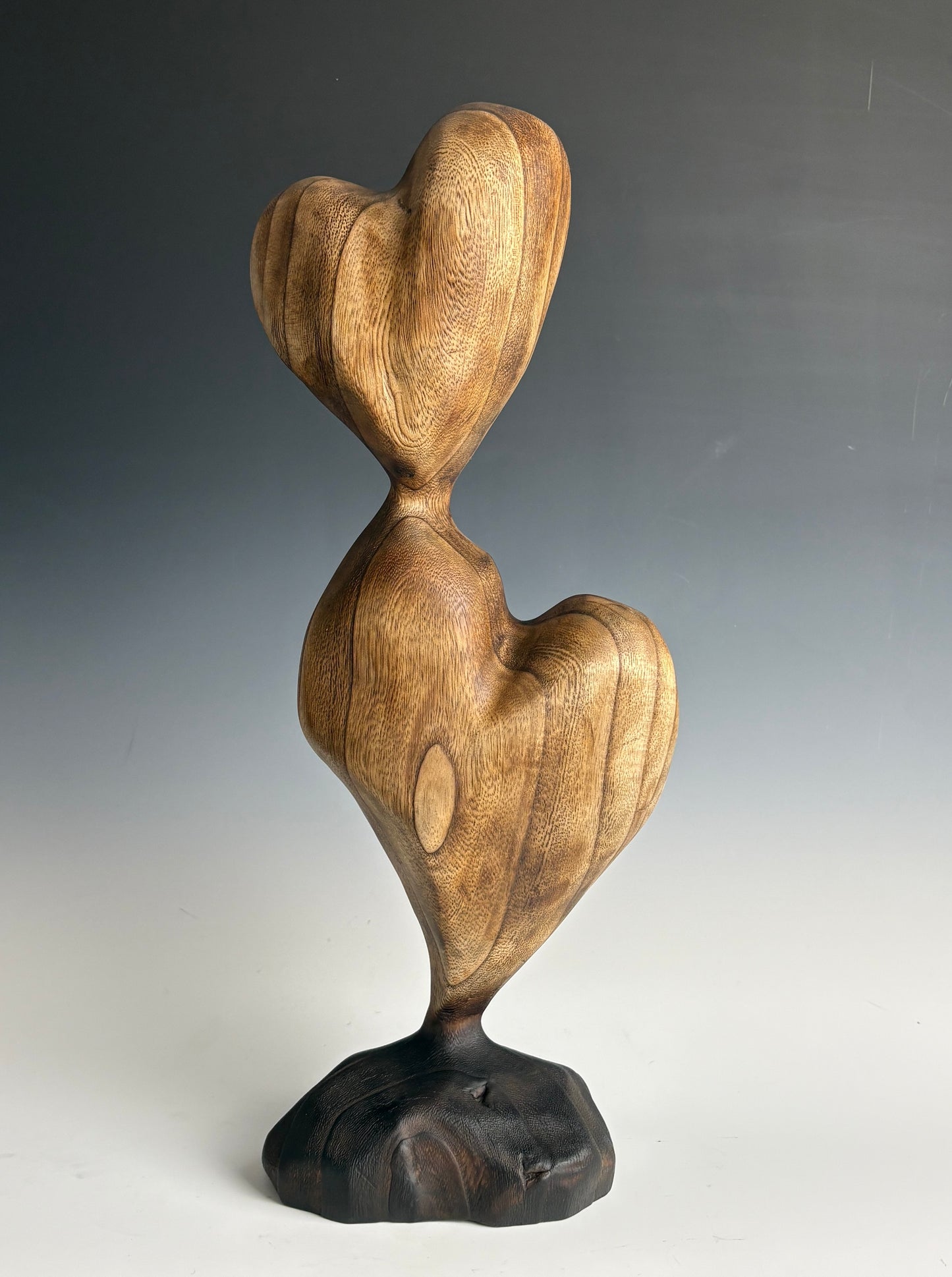 "BEGIN WITH LOVE" PAULOWNIA WOOD SCULPTURE