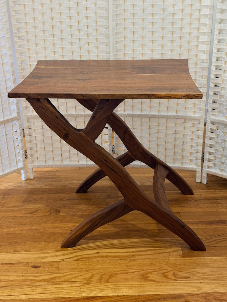 CANTILEVER WALNUT OCCASIONAL TABLE