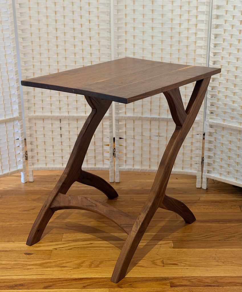 CANTILEVER WALNUT OCCASIONAL TABLE