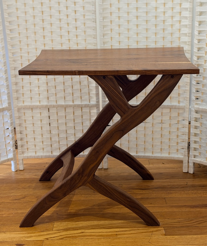 CANTILEVER WALNUT OCCASIONAL TABLE