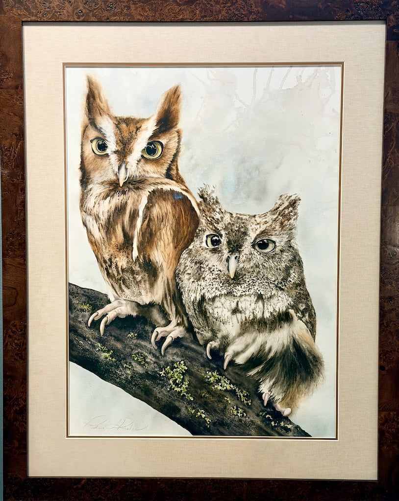 "KINDRED SPIRITS" ORIGINAL WATERCOLOR/FRAMED