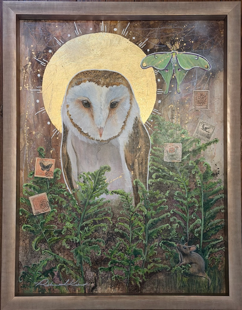 "SACRED THINGS" ORIGINAL ACRYLIC & MIXED MEDIA/FRAMED