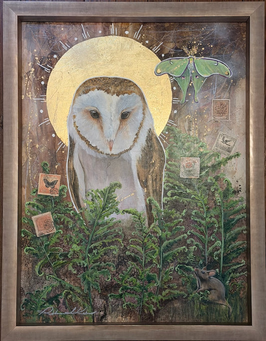 "SACRED THINGS" ORIGINAL ACRYLIC & MIXED MEDIA/FRAMED