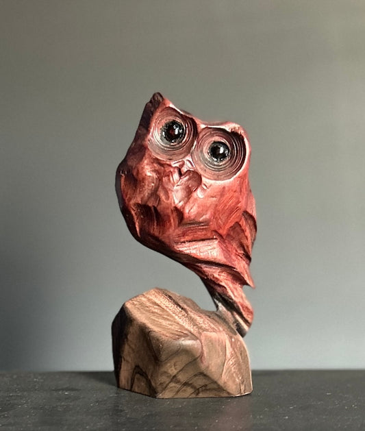 "RED" EASTERN RED CEDAR WOOD SCULPTURE