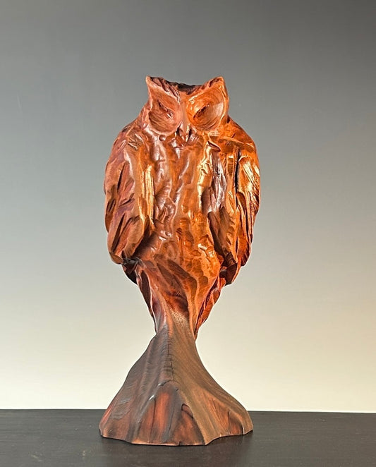 "SENTINEL" CEDAR WOOD SCULPTURE