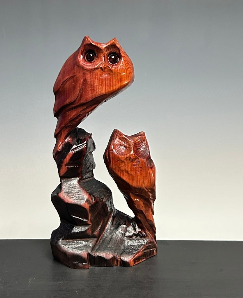 "SHELTER" CEDAR WOOD SCULPTURE