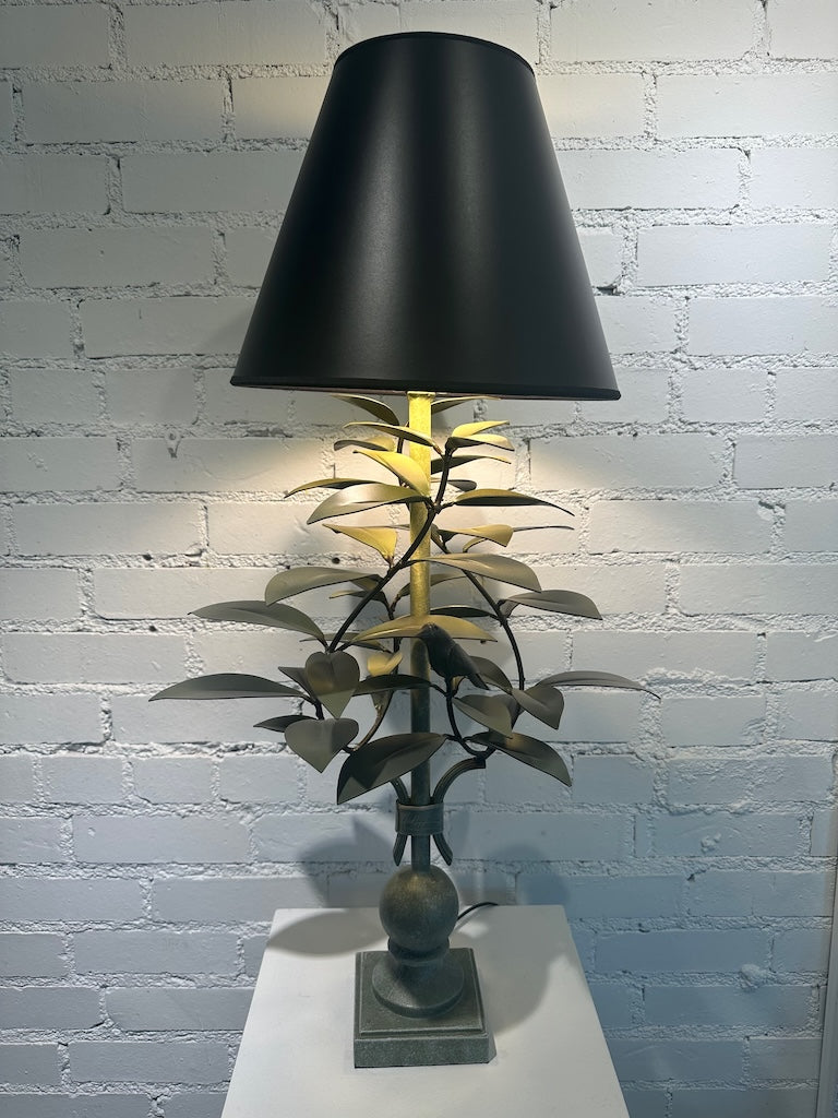 DUSTY GREEN LAUREL AND WREN HAND FORGED LAMP