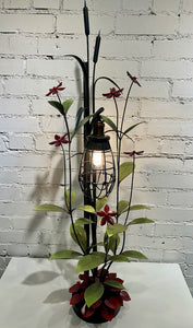FIELD STUDY LAMP WITH CAGED SHADE