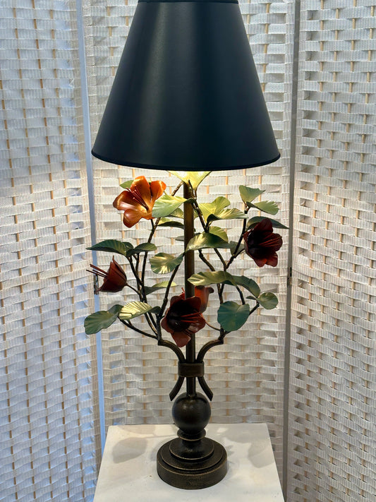 SNOW DROP BLOOM HAND FORGED METAL LAMP