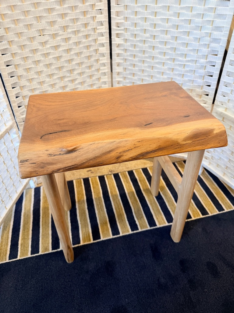 WALNUT BENCH WITH MAPLE LEGS I