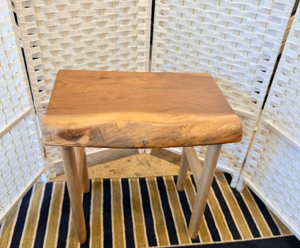 WALNUT BENCH WITH MAPLE LEGS II