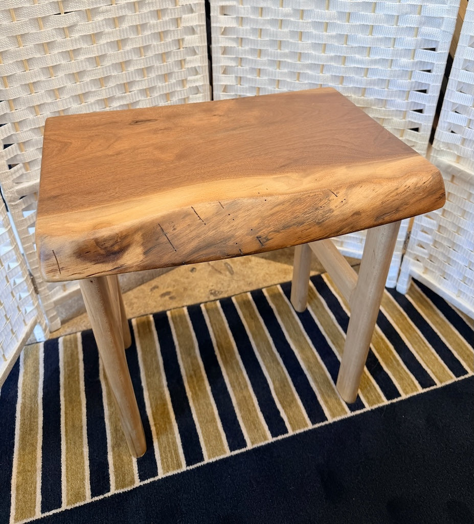 WALNUT BENCH WITH MAPLE LEGS II