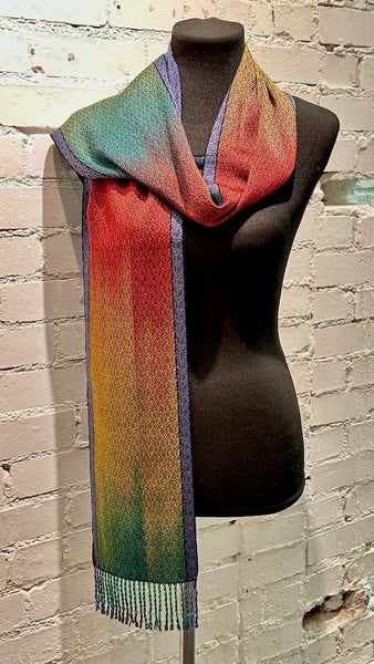 TENCEL AND BAMBOO HANDWOVEN SCARF - SS139