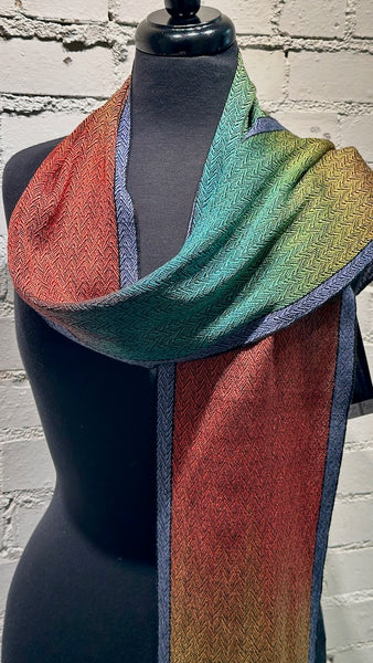 Bamboo and Tencel Hand Woven Scarf - SS145