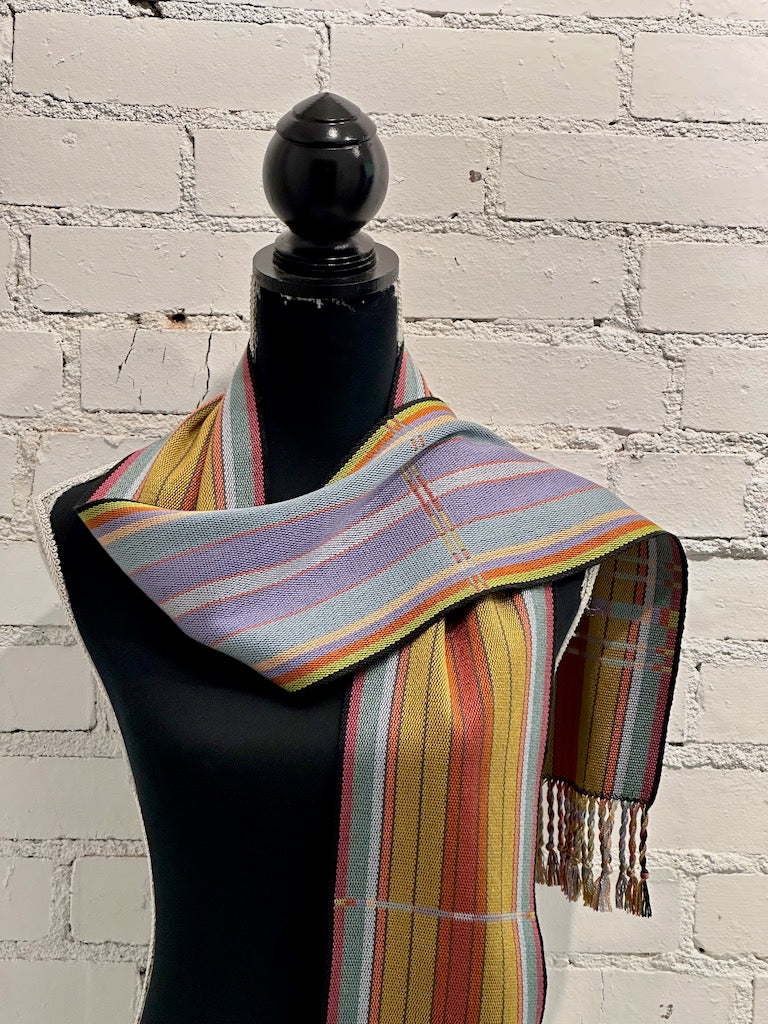 TENCEL AND BAMBOO REVERSIBLE Hand Woven Scarf - SS202