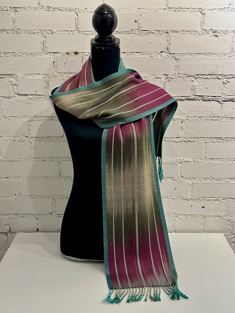 TENCEL, COTTON AND BAMBOO Hand Woven Scarf - SS203