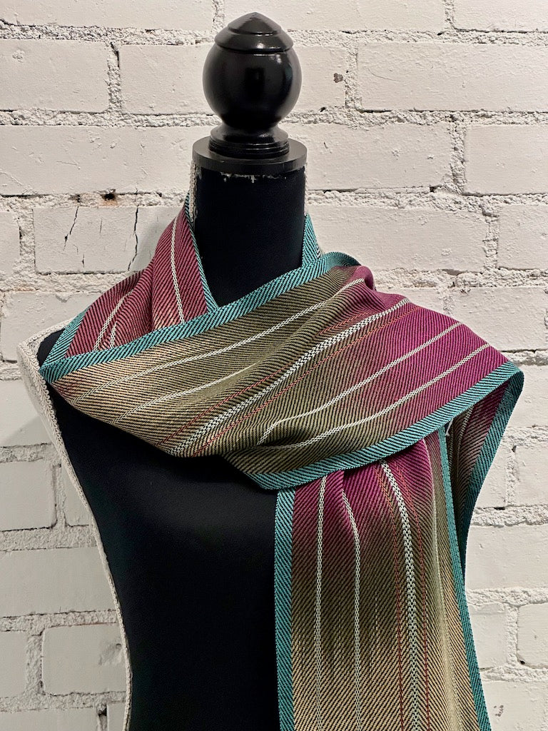 TENCEL, COTTON AND BAMBOO Hand Woven Scarf - SS203