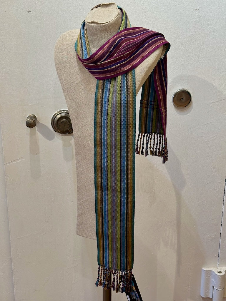 TENCEL AND SILK HANDWOVEN SCARF SS403