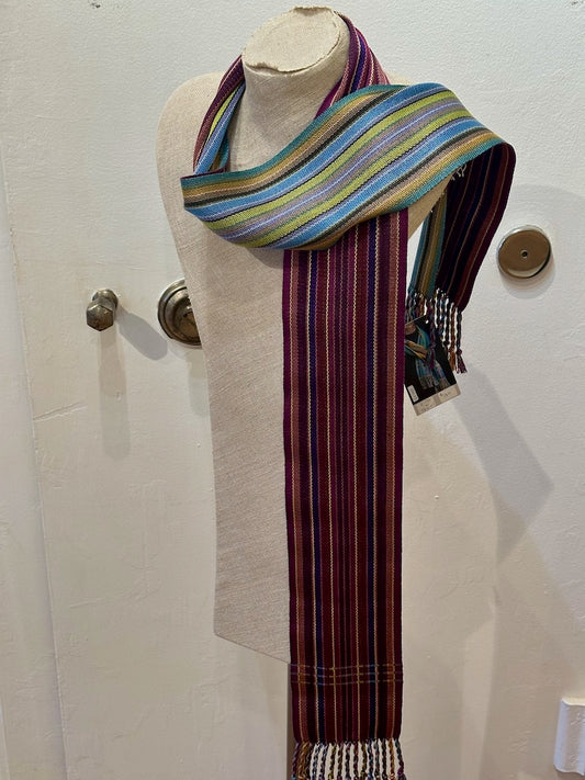 TENCEL AND SILK HANDWOVEN SCARF SS403