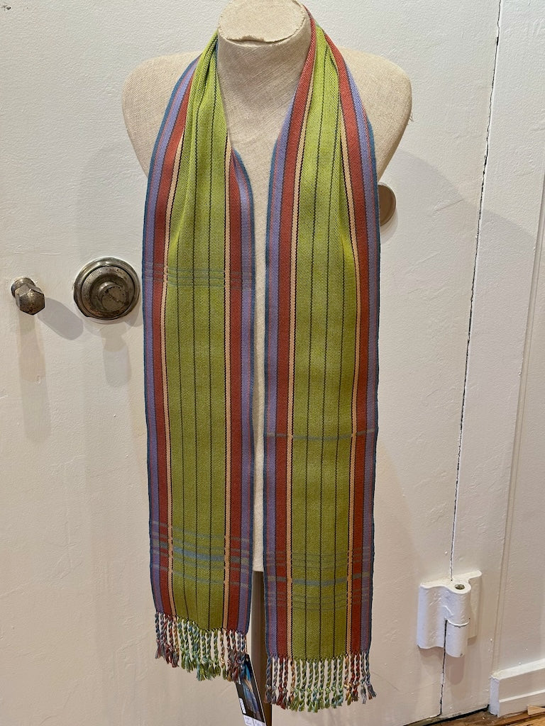 TENCEL AND SILK HANDWOVEN SCARF SS404