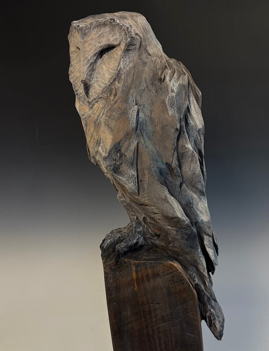 "SACRED WISDOM" HAND CARVED WHITE PINE SCULPTURE