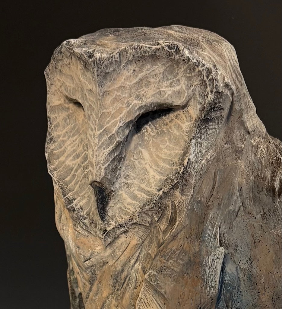 "SACRED WISDOM" HAND CARVED WHITE PINE SCULPTURE
