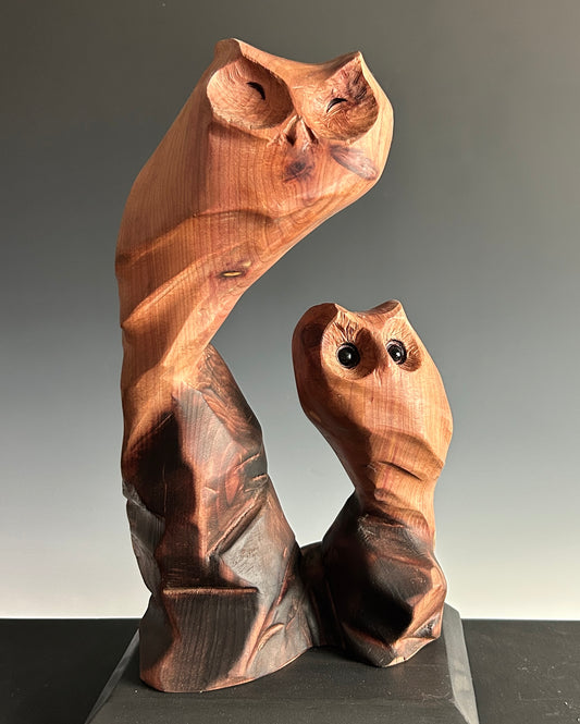 "SHELTER III" CEDAR WOOD SCULPTURE