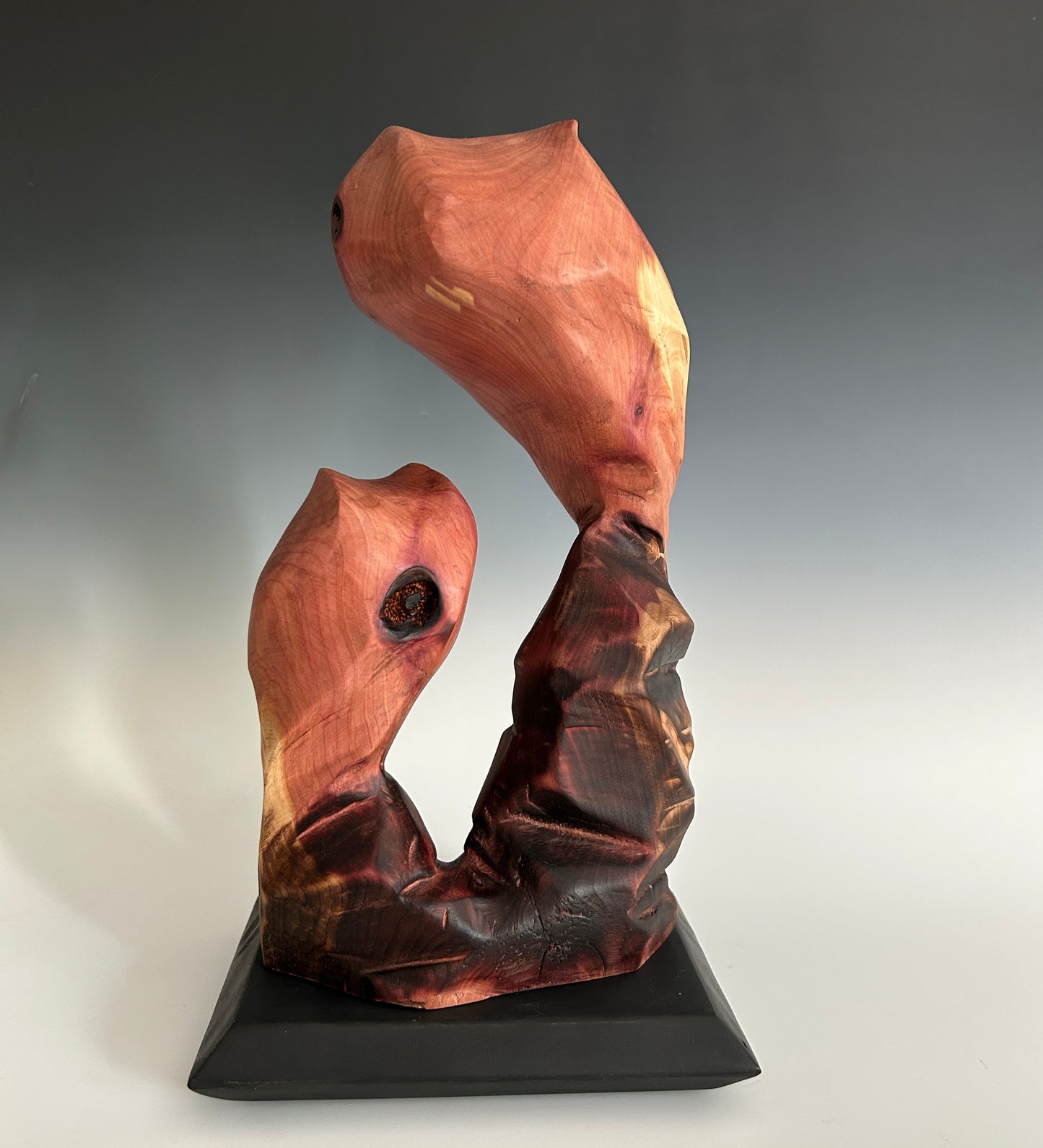 "SHELTER III" CEDAR WOOD SCULPTURE