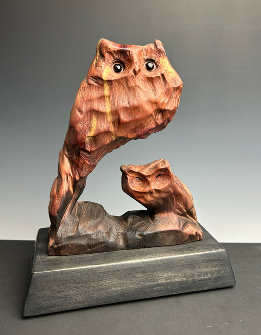 "SHELTER IV" CEDAR WOOD SCULPTURE