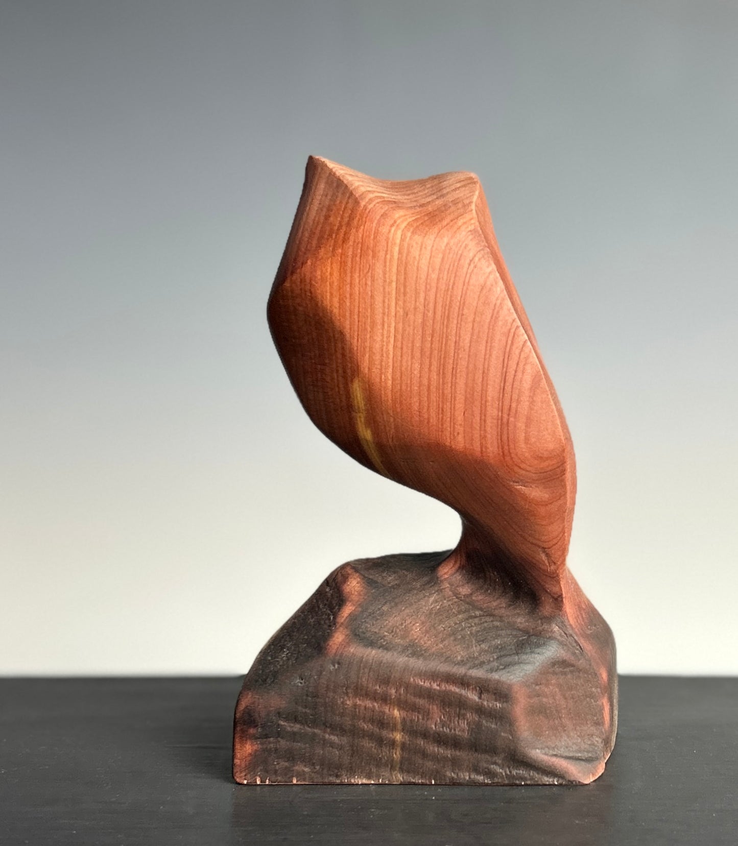 "SILENT DAWN" CEDAR WOOD SCULPTURE