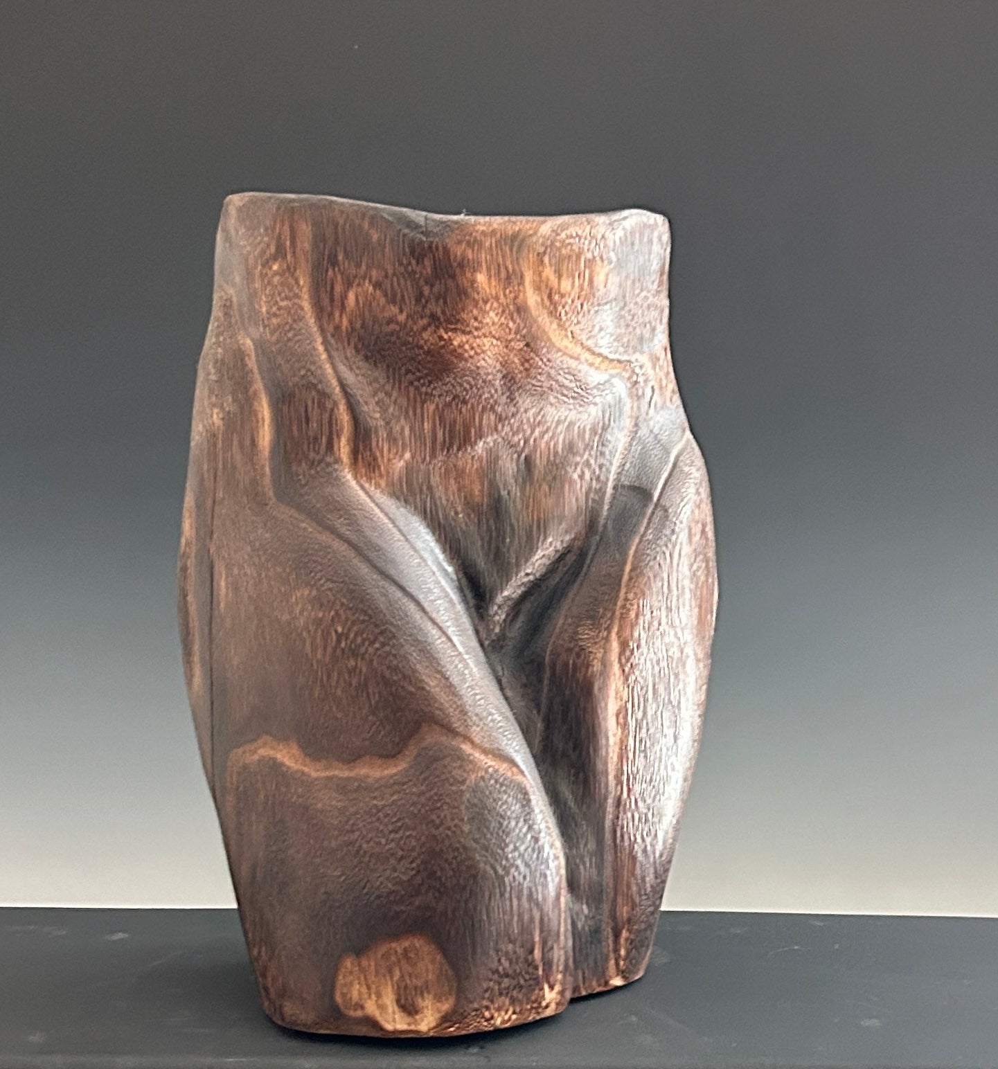 "SILENT STRENGTH" PAULOWNIA WOOD SCULPTURE