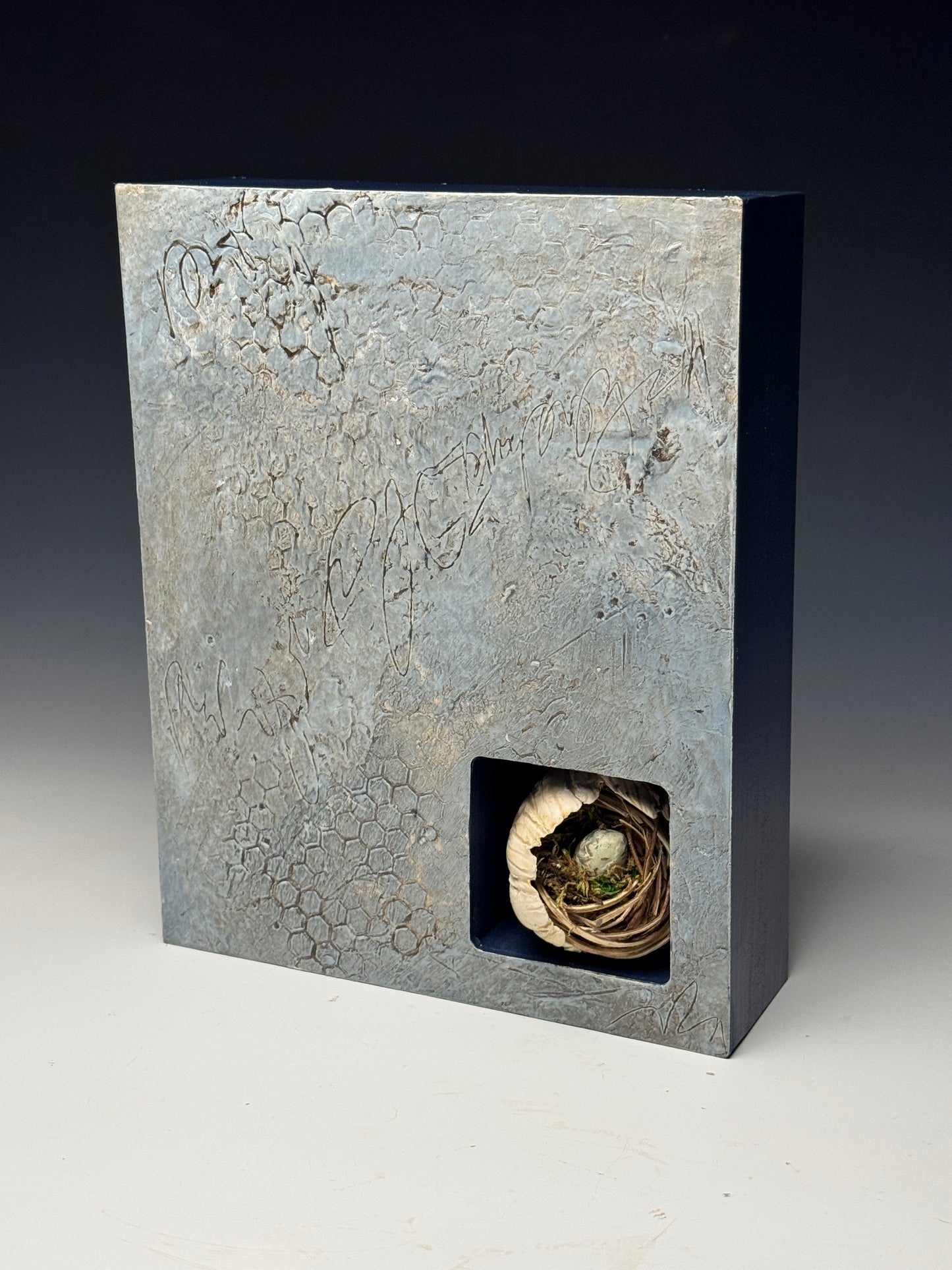 "SMALL RELIQUARY 010" MIXED MEDIA WALL HANGING