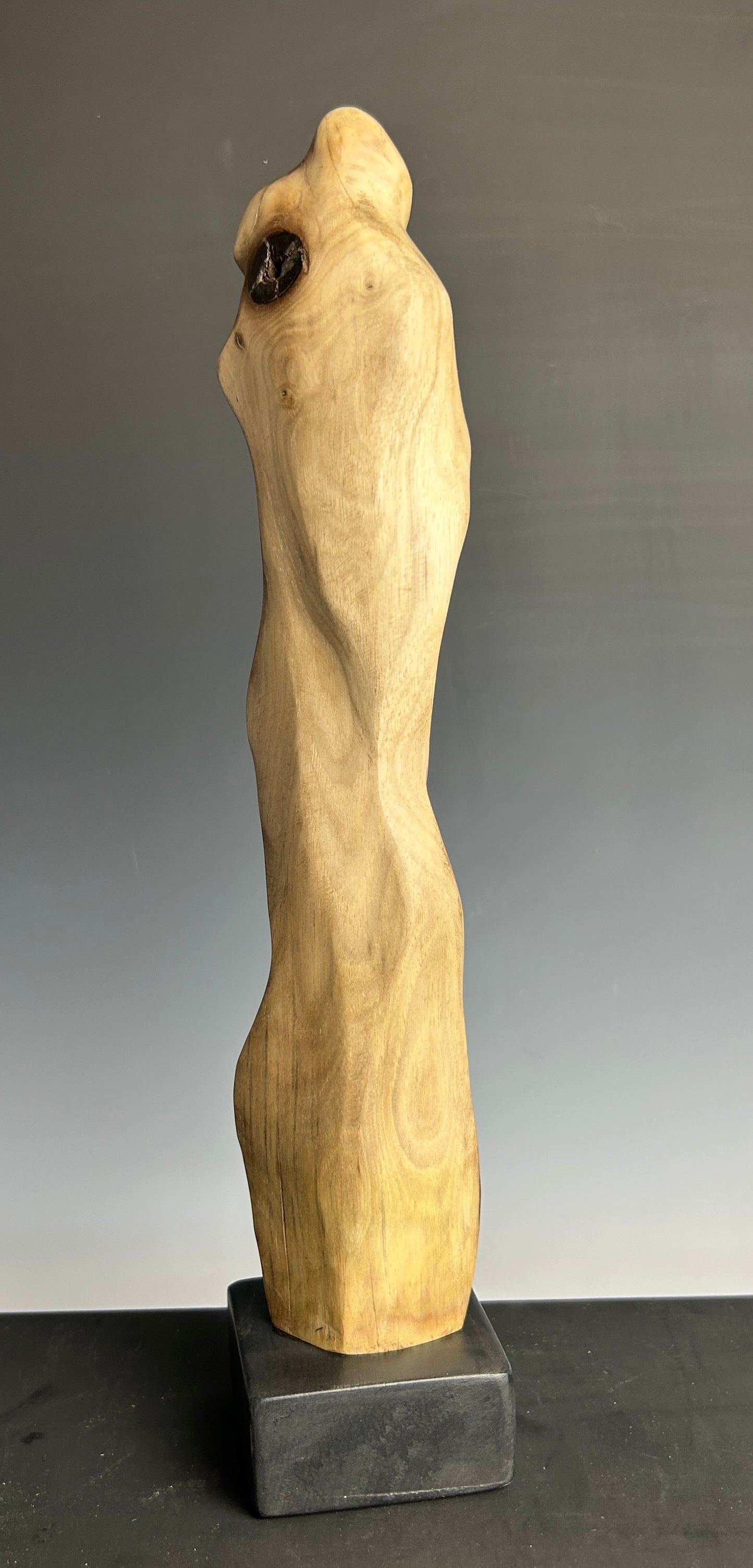 "SOULMATES' REFLECTIONS" WALNUT WOOD SCULPTURE