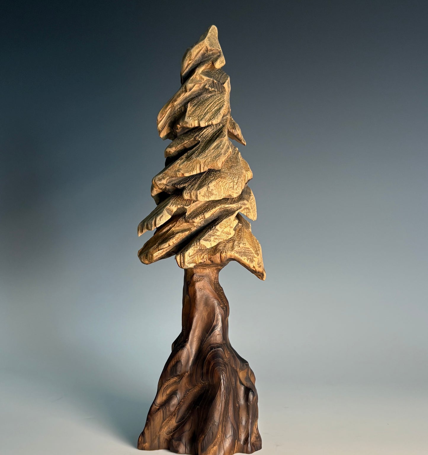 "STORMCARVED" HAND CARVED CYPRESS SCULPTURE