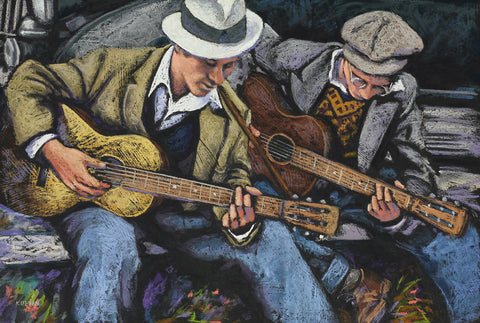 "STREET MUSICIANS"  Limited Edition Giclee Print