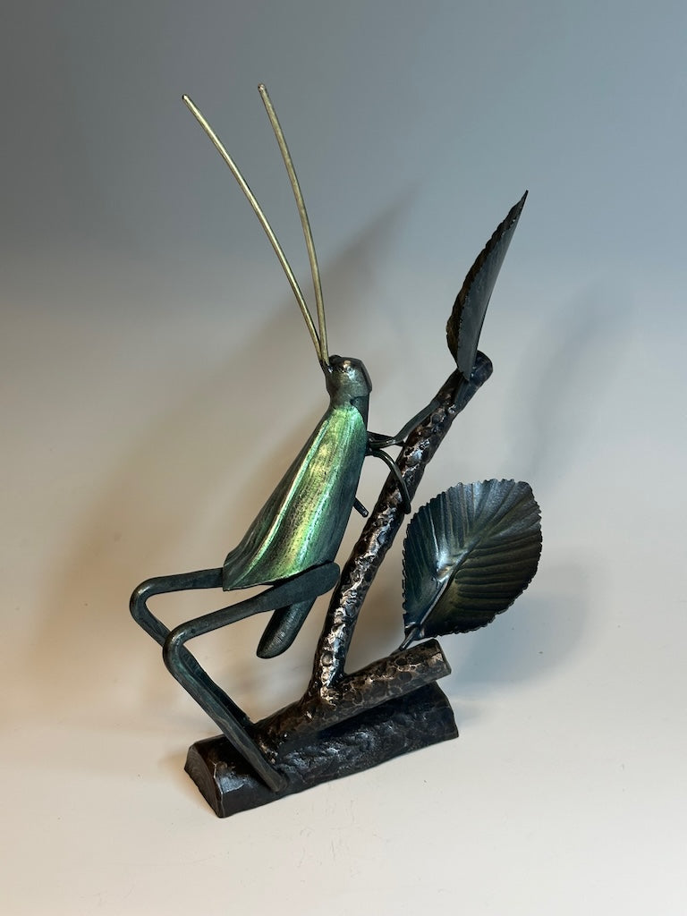 "CRICKET II" HAND FORGED METAL SCULPTURE